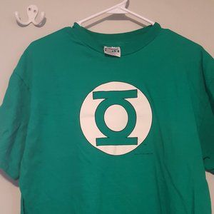 Green Lantern Logo T Shirt Sz.L  Licensed DC Comics Kelly Green